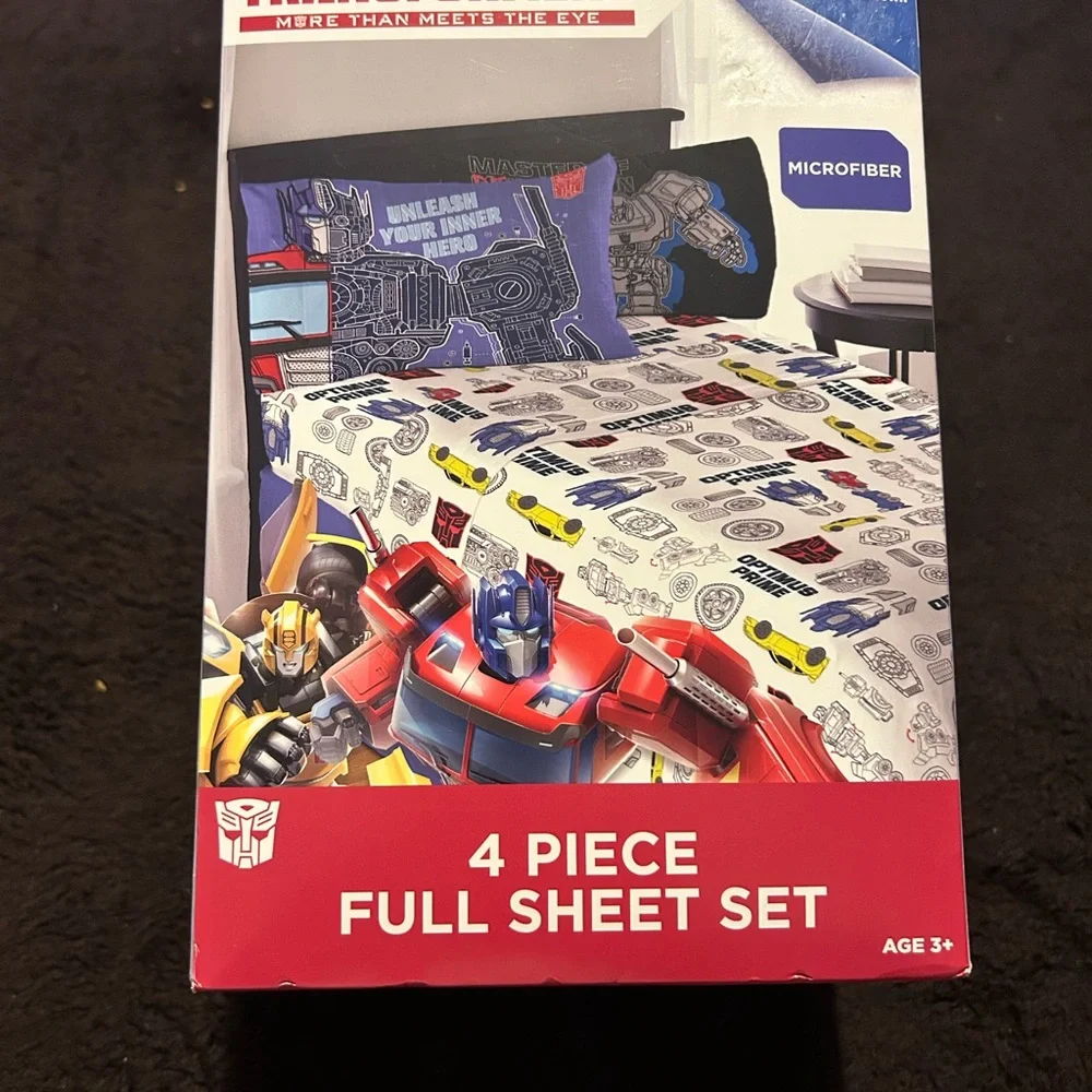 Transformers Microfiber 4-Piece‎ Full Sheet Set - Multicolor